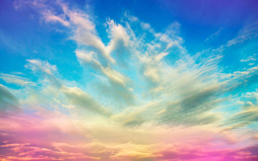 Colorful Bright Cloudy Sky wallpaper.