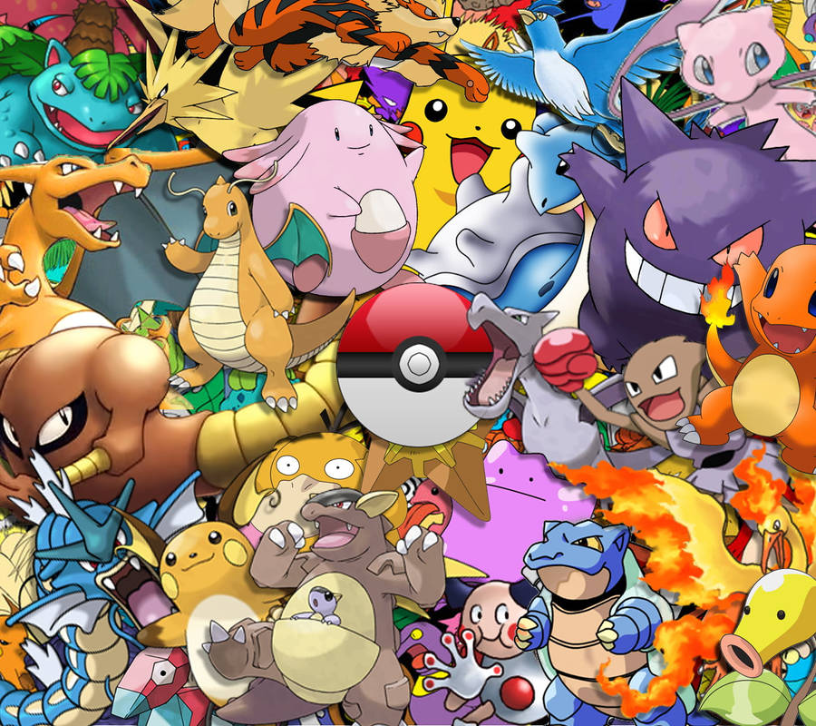 Download Colorful Pokémon Anime Hd Wallpaper | Wallpapers.com