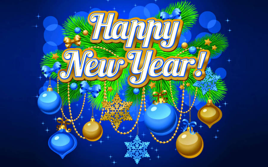 Download Colorful Sparkling Happy New Year Wallpaper | Wallpapers.com