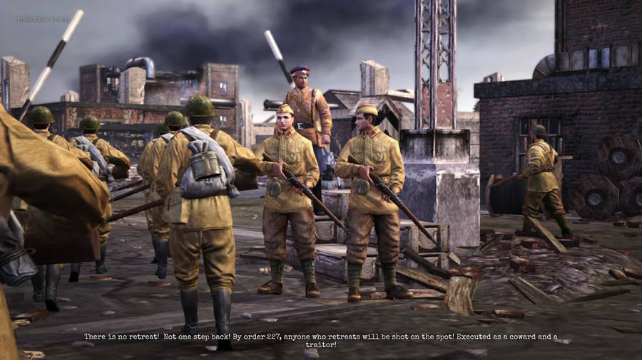 Download Company Of Heroes 2 Soldiers Briefing Wallpaper | Wallpapers.com