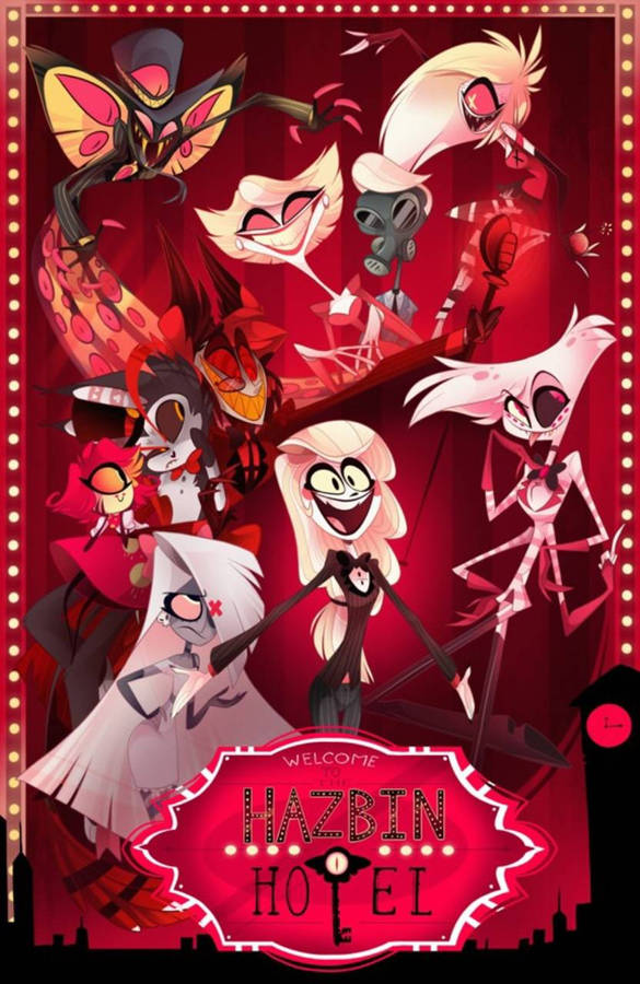 Download Complete Hazbin Hotel Main Characters Wallpaper 