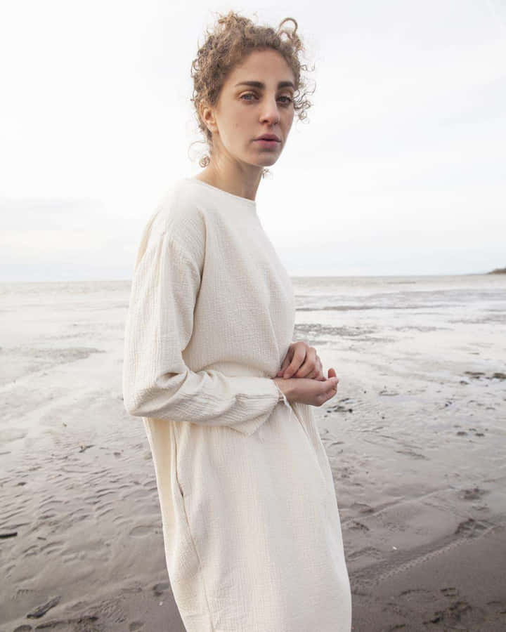 Contemplative Beachside Portrait