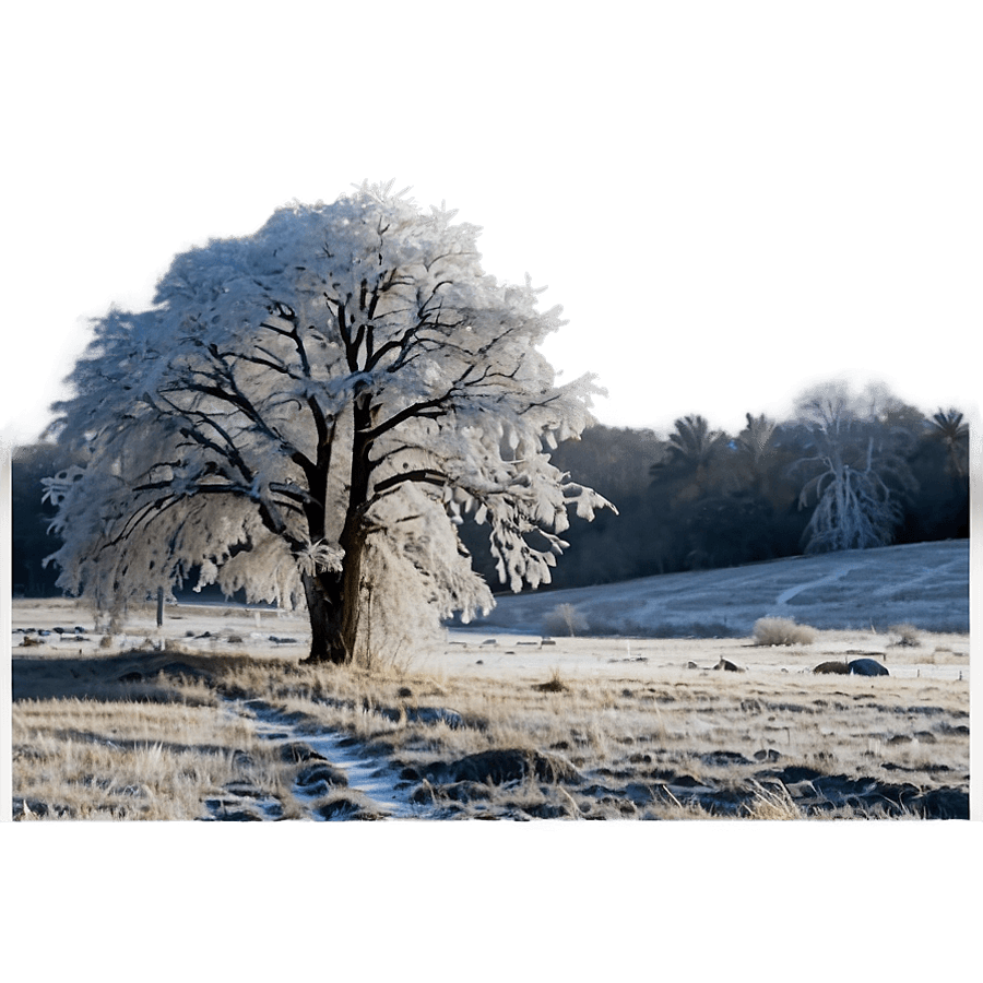 Frosty Morning Landscape PNG 05242024
