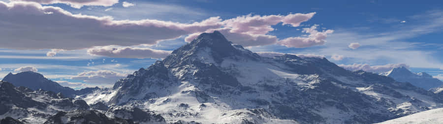 Udforsknye horisonter med denne episke 3840 X 1080 baggrund.