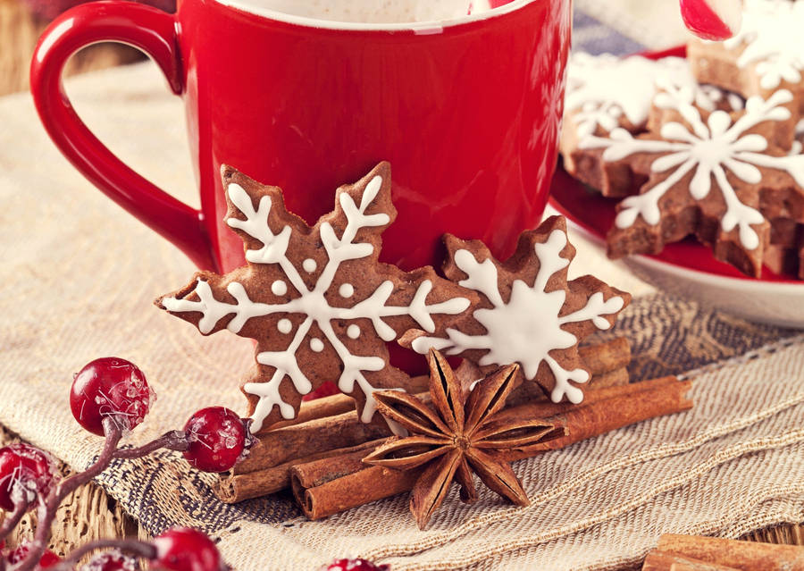 Download Cozy Christmas Aesthetic Drink Wallpaper | Wallpapers.com