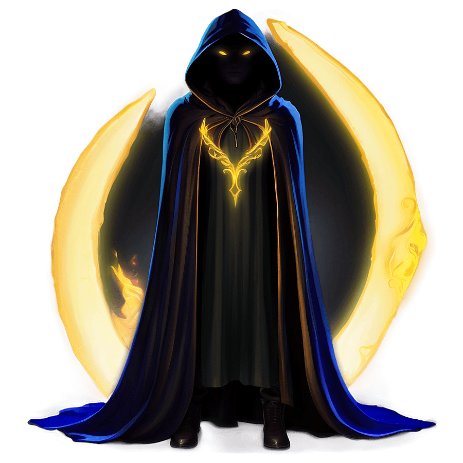 Shadowy Dark Magic Cloak PNG 97