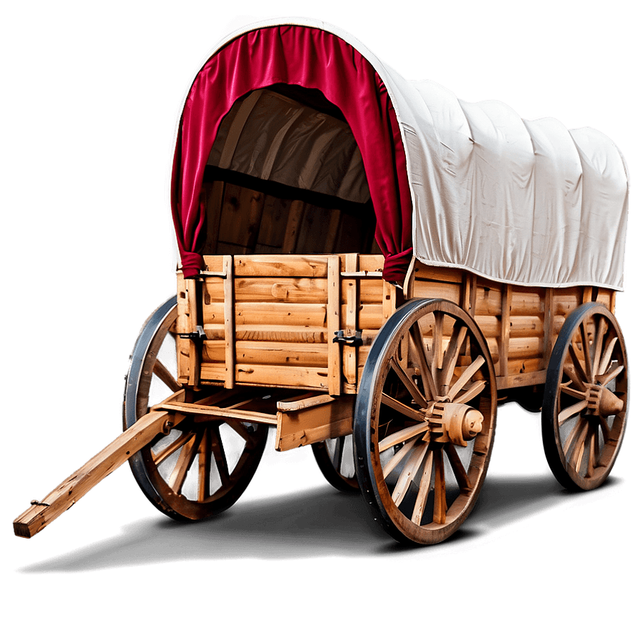 Classic Covered Wagon Design PNG 06292024
