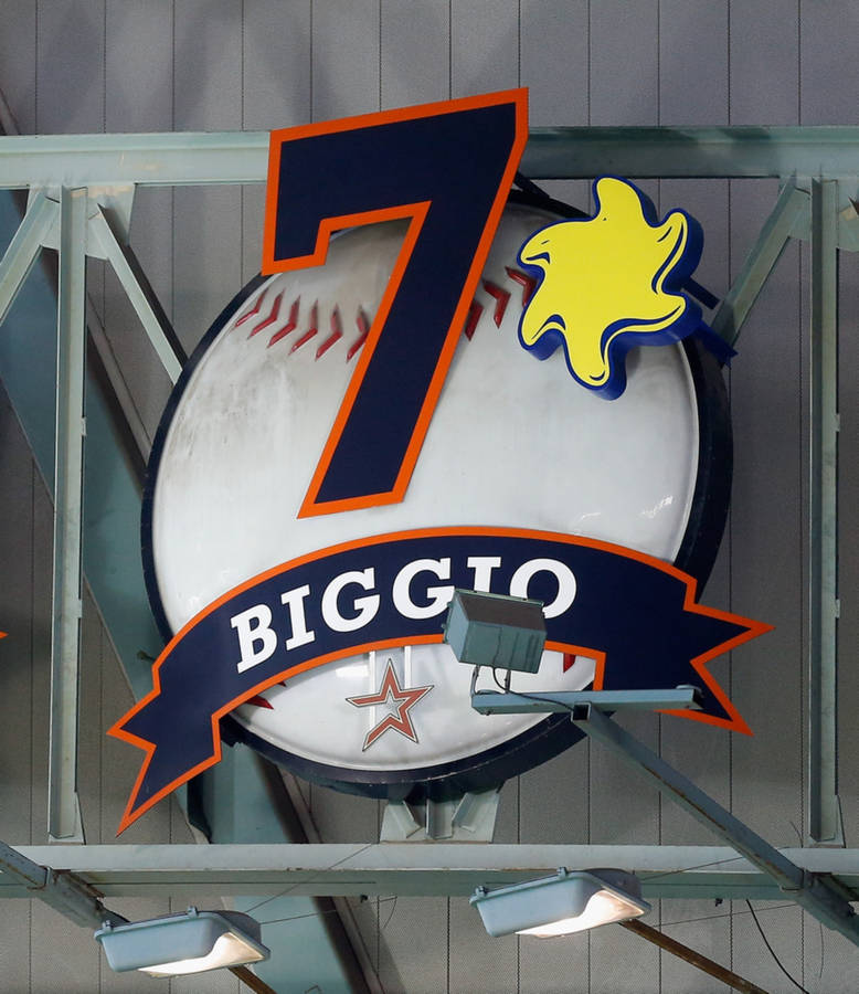 Download Craig Biggio Logo Name And Number Wallpaper | Wallpapers.com