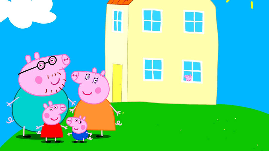 Download Creepy Peppa Pig House Wallpaper | Wallpapers.com