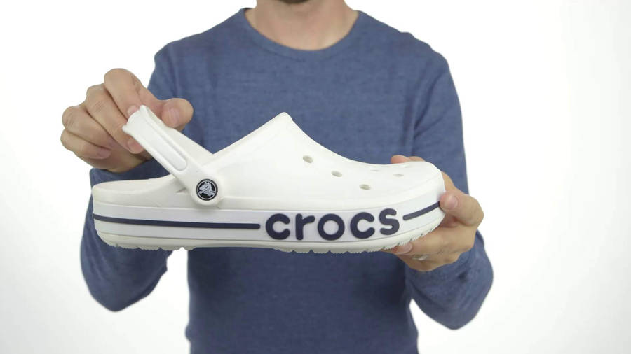 white bayaband crocs