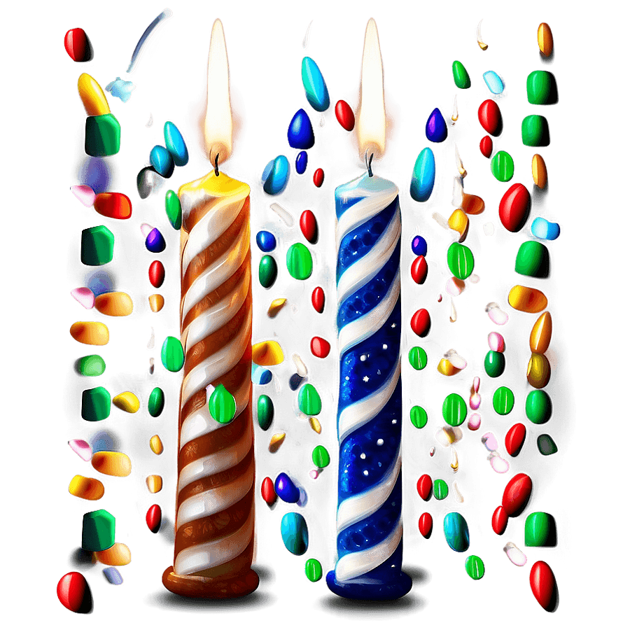Realistic Birthday Candle PNG 69