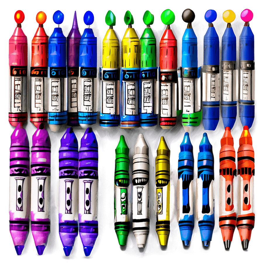 Bulk Crayon Pack PNG bso