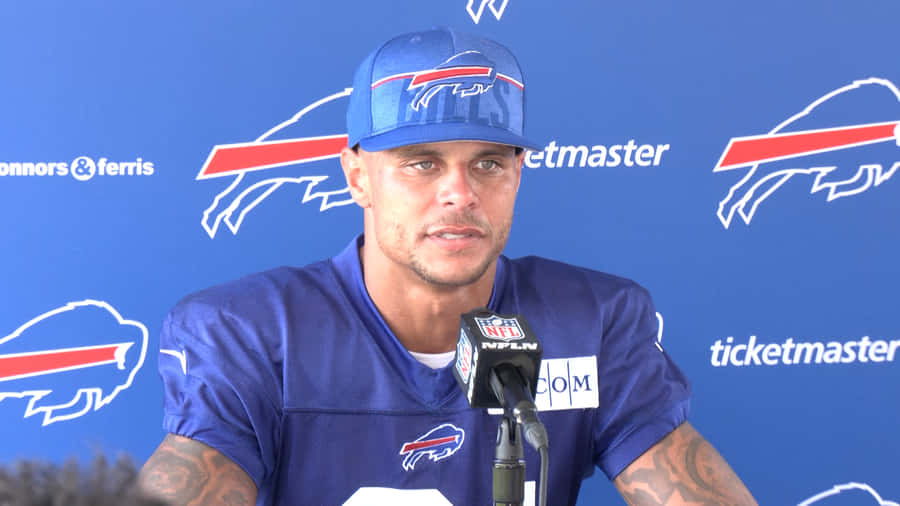 Jordan Poyer na Coletiva de Imprensa dos Buffalo Bills