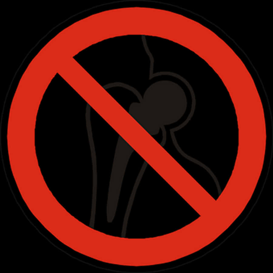 No Metal Sign