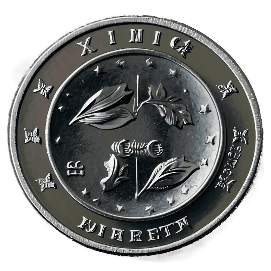 Quarter on Wooden Surface PNG tiq11