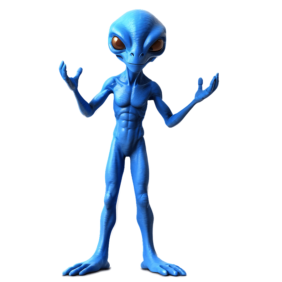Friendly Alien Creature PNG qrx