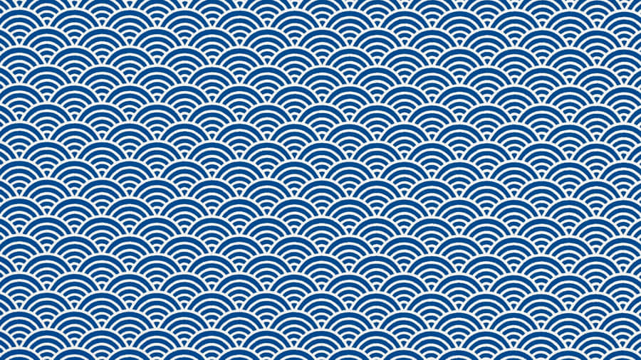 Blaues Wellenmusterdesign