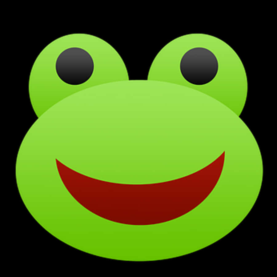 Smiling Frog Emoji Graphic