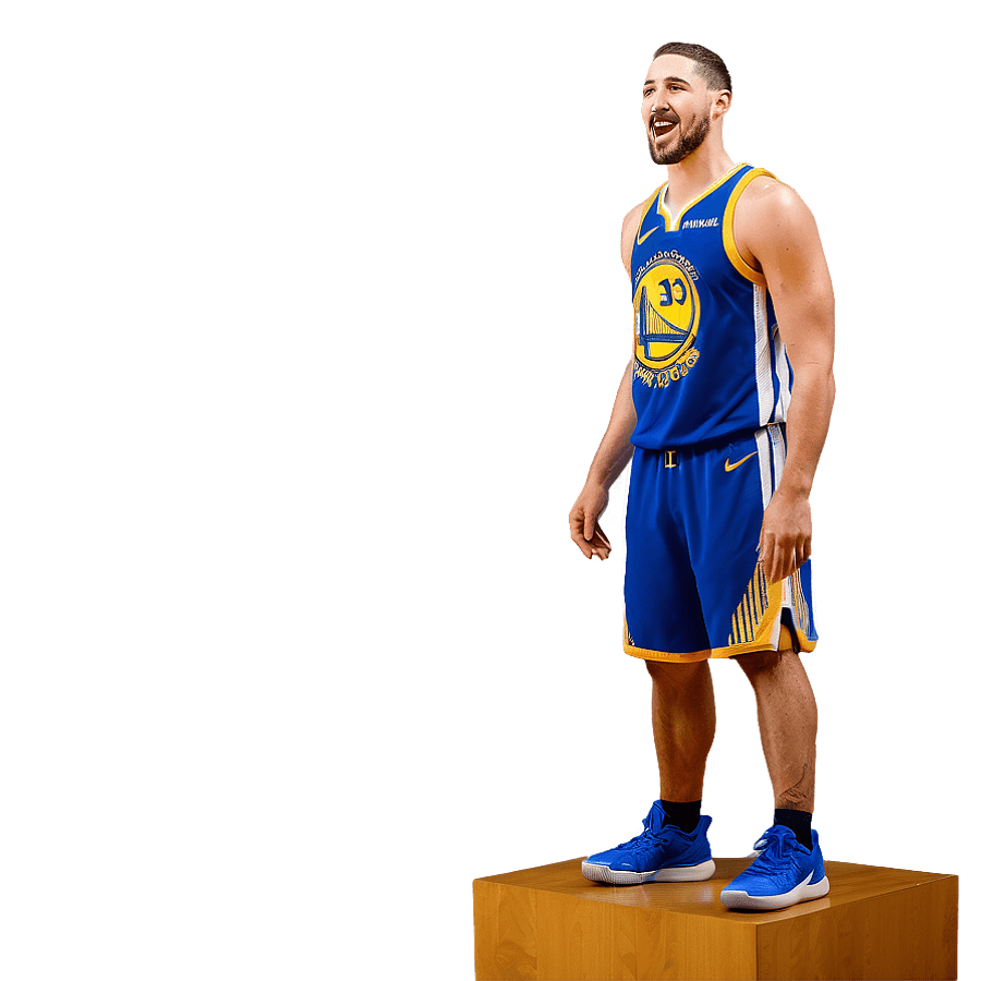 Klay Thompson Trophy Lift PNG 06232024