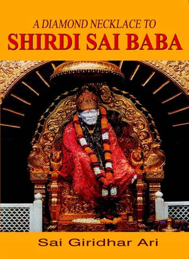Umcolar de diamantes para a imagem de Shirdi Sai Baba.