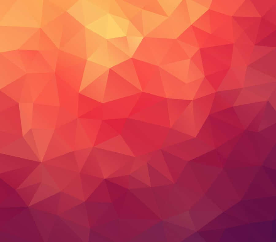 Warmer Farbverlauf Polygon Hintergrund