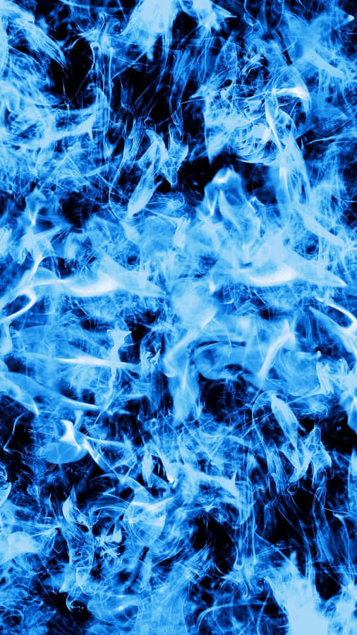 Blauer Inferno Abstrakt