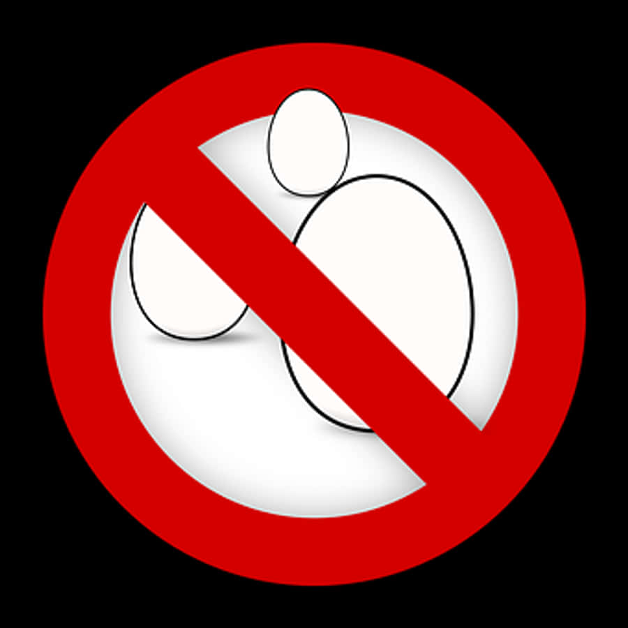 No Eggs Allowed Sign