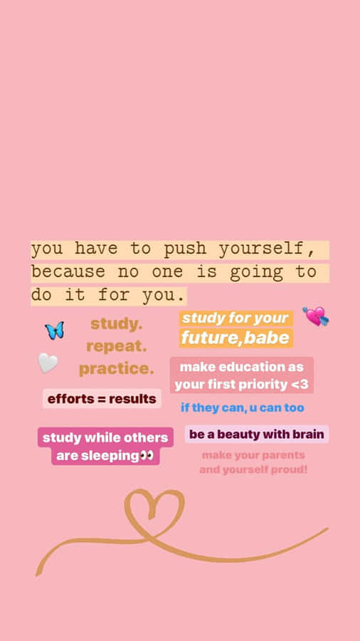 Citação Inspiradora de Motivação para Estudo Estética