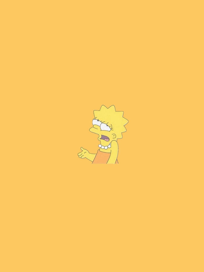 Download Cute Aesthetic Cartoon Lisa Simpson Wallpaper 