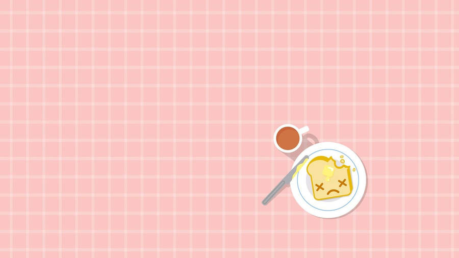 Download Cute Aesthetic Toast Wallpaper | Wallpapers.com