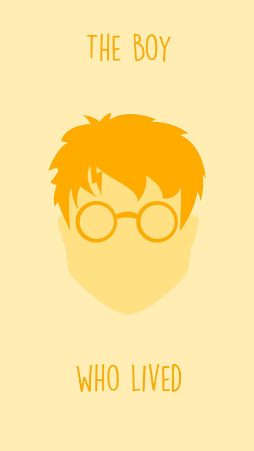 Download Cute Harry Potter Yellow Simple Wallpaper | Wallpapers.com