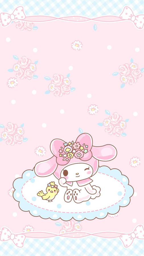 Download Cute My Melody Sanrio Wallpaper | Wallpapers.com