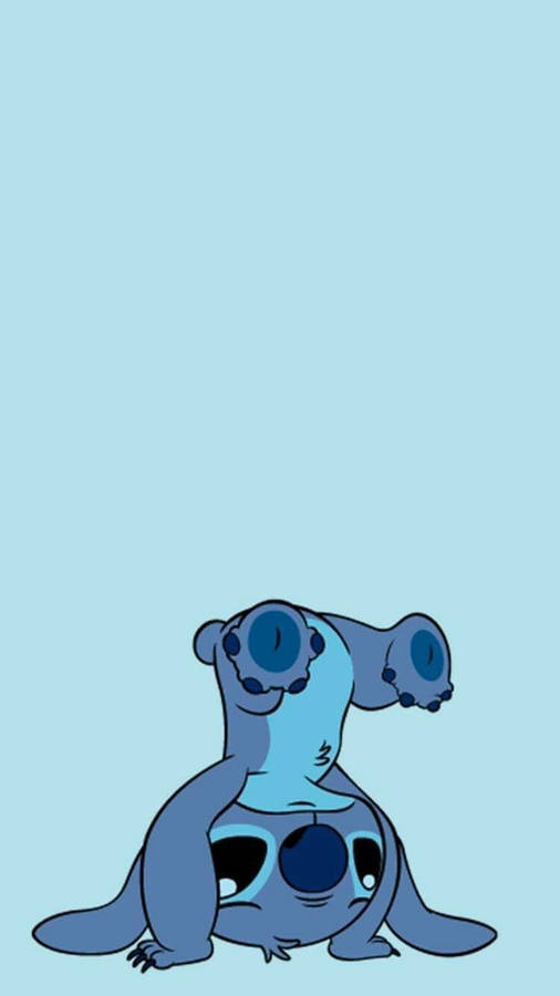 Download Cute Stitch Upside Down Iphone Wallpaper | Wallpapers.com