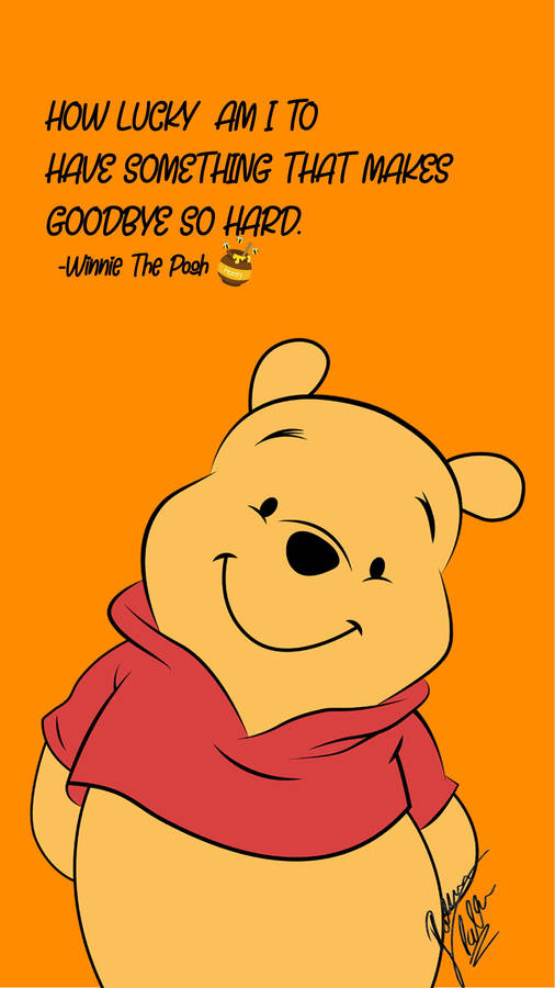 Download Cute Winnie The Pooh Quote Wallpaper | Wallpapers.com