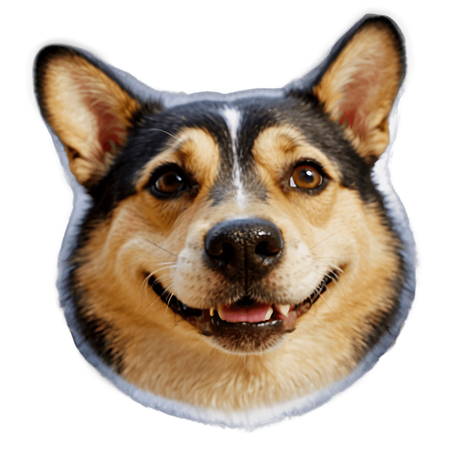Funny Dog Head PNG 54