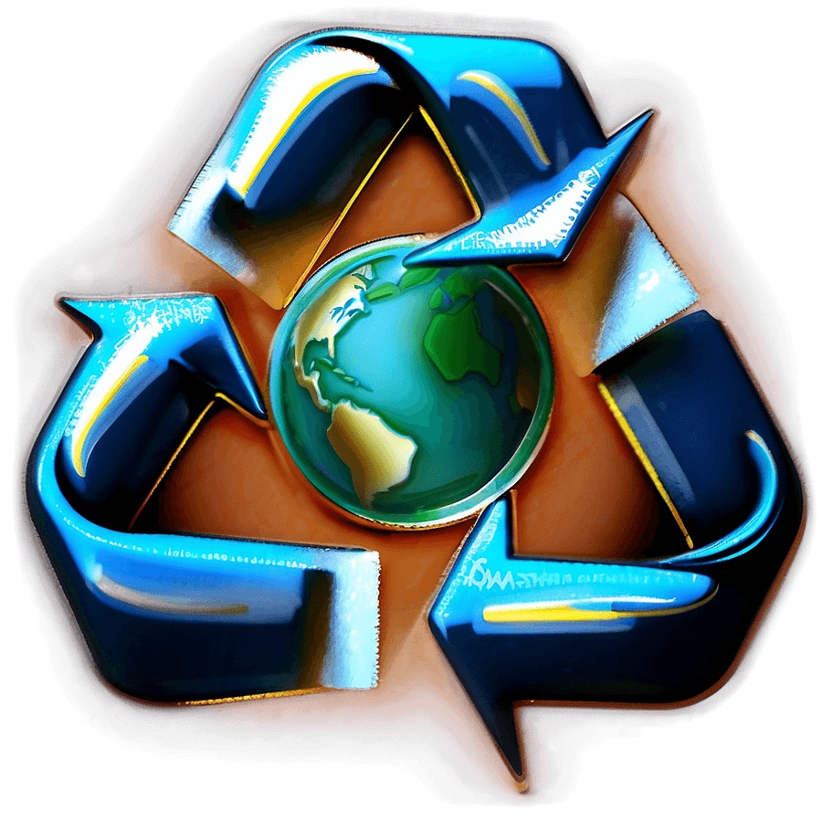 Sustainability Recycle Emblem PNG qlh