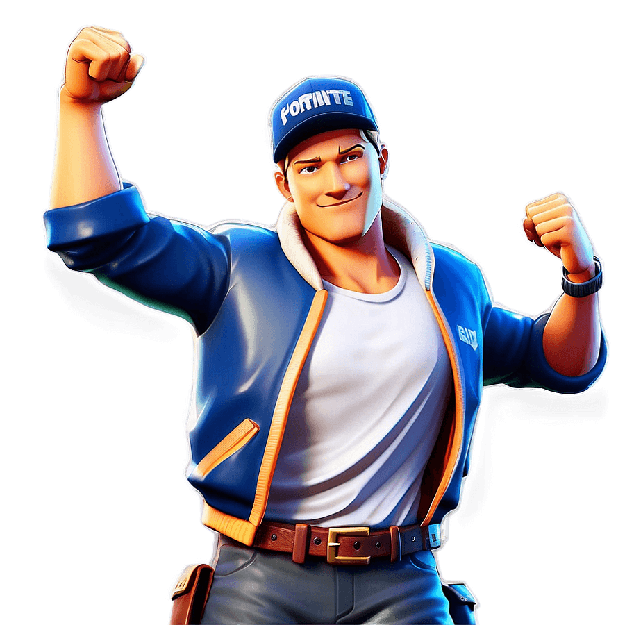 Orange Justice Fortnite Victory PNG udw
