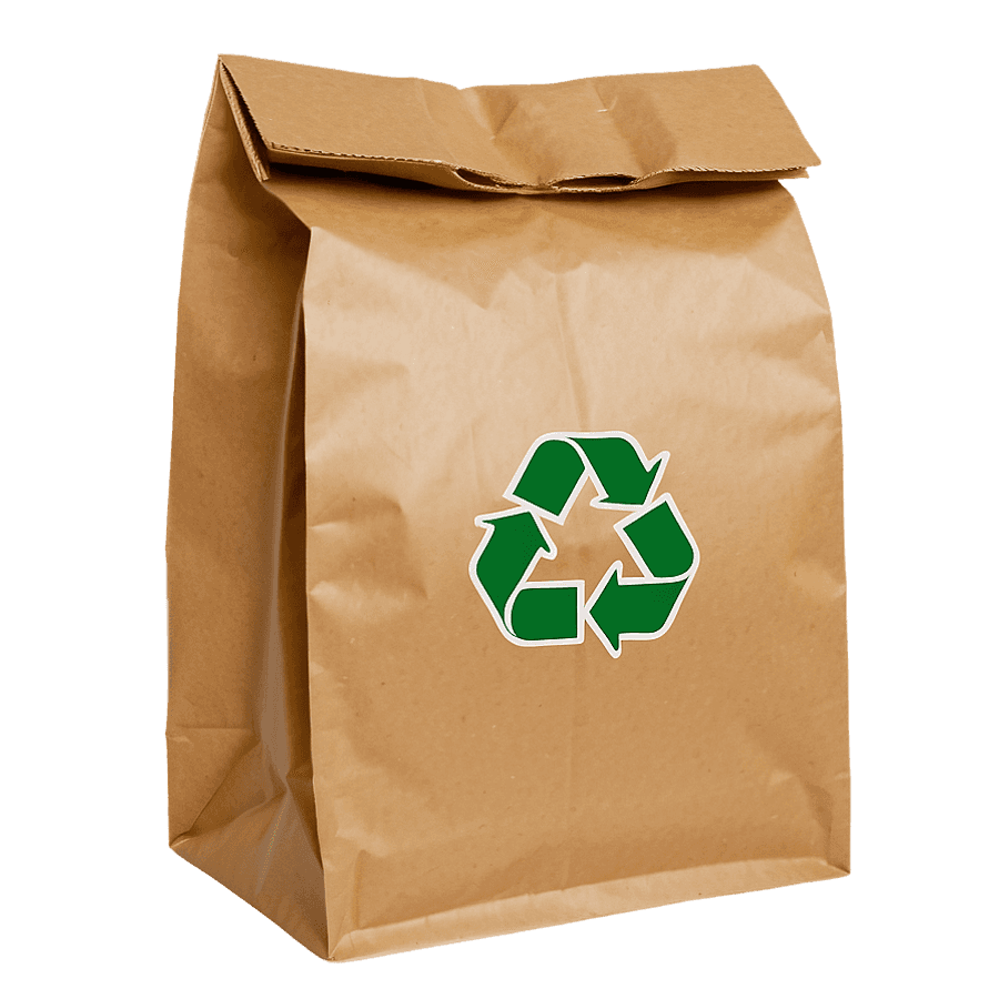 Recycled Brown Bag PNG wfh