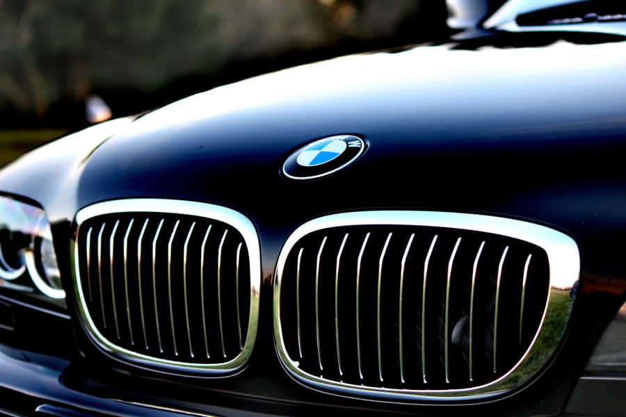 BMWHintergrund Silberne Grills Auto
