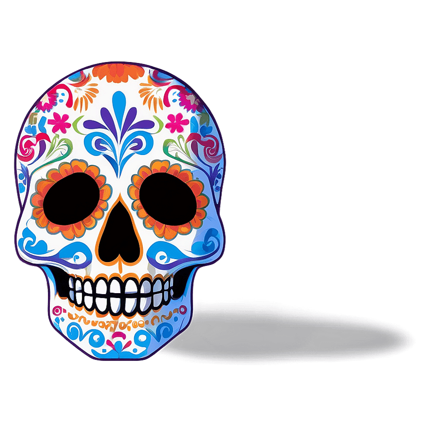 Day of the Dead Skulls PNG flp99