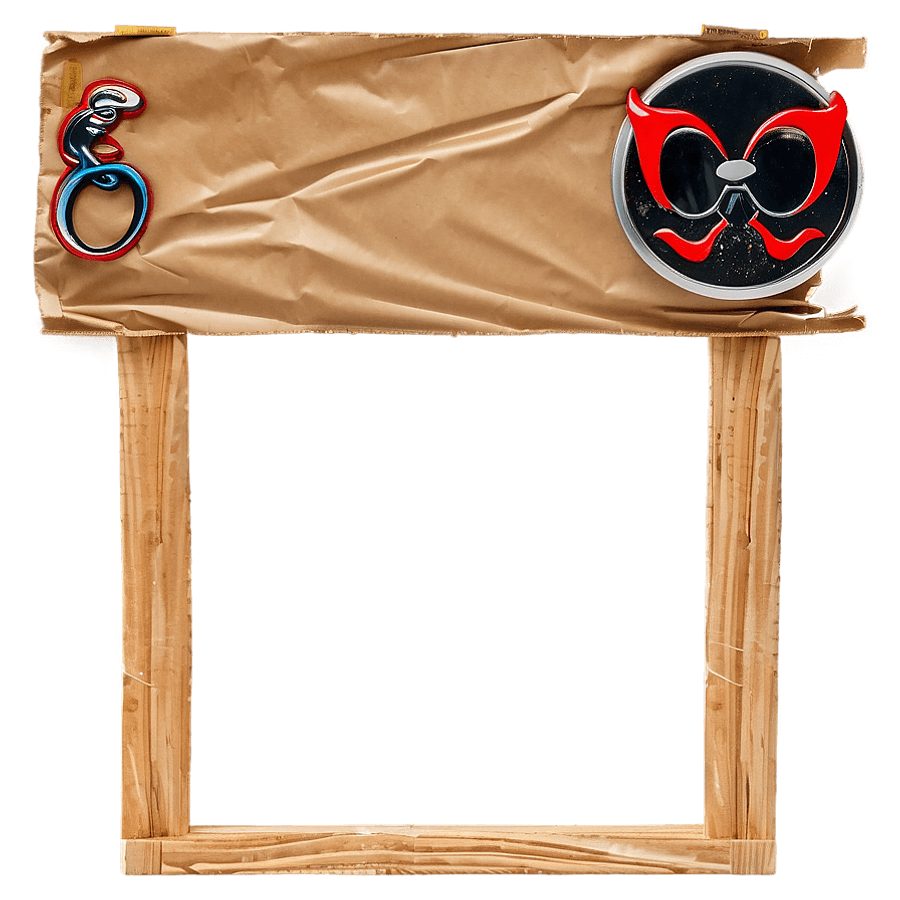 Crafty Cardboard Sign PNG jee