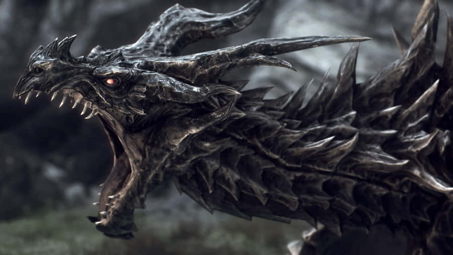SkyrimAlduin 1920 x 1080 Hintergrundbild