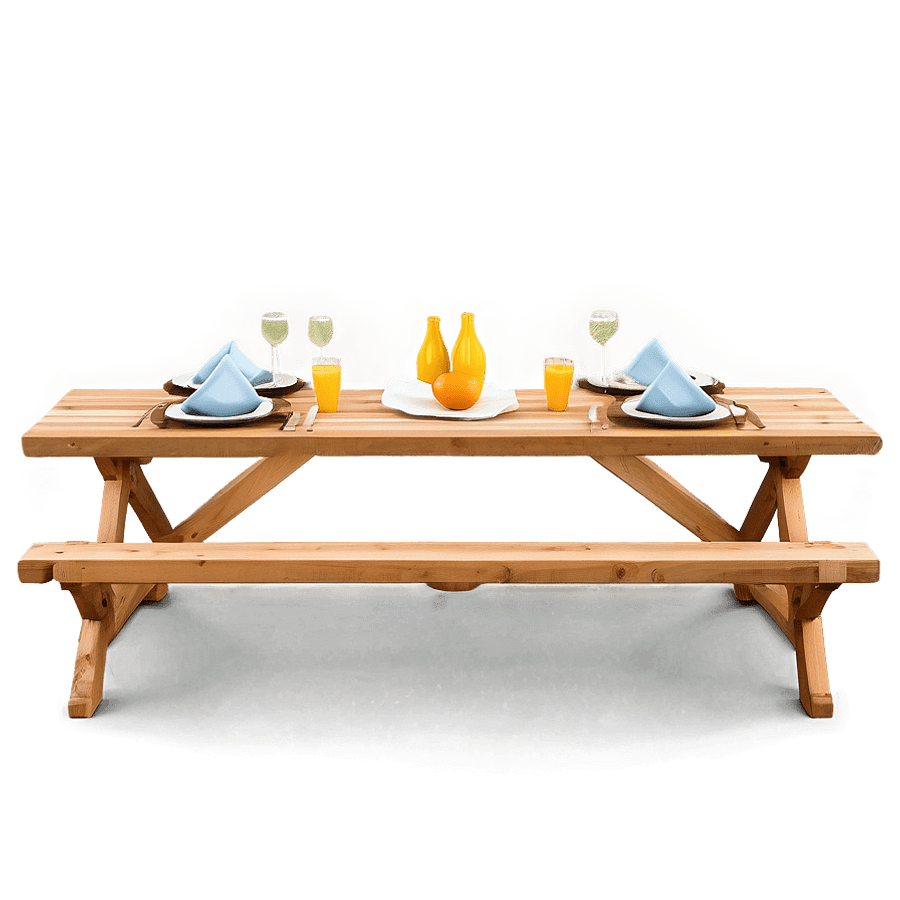 Outdoor Table for Garden Party PNG 71