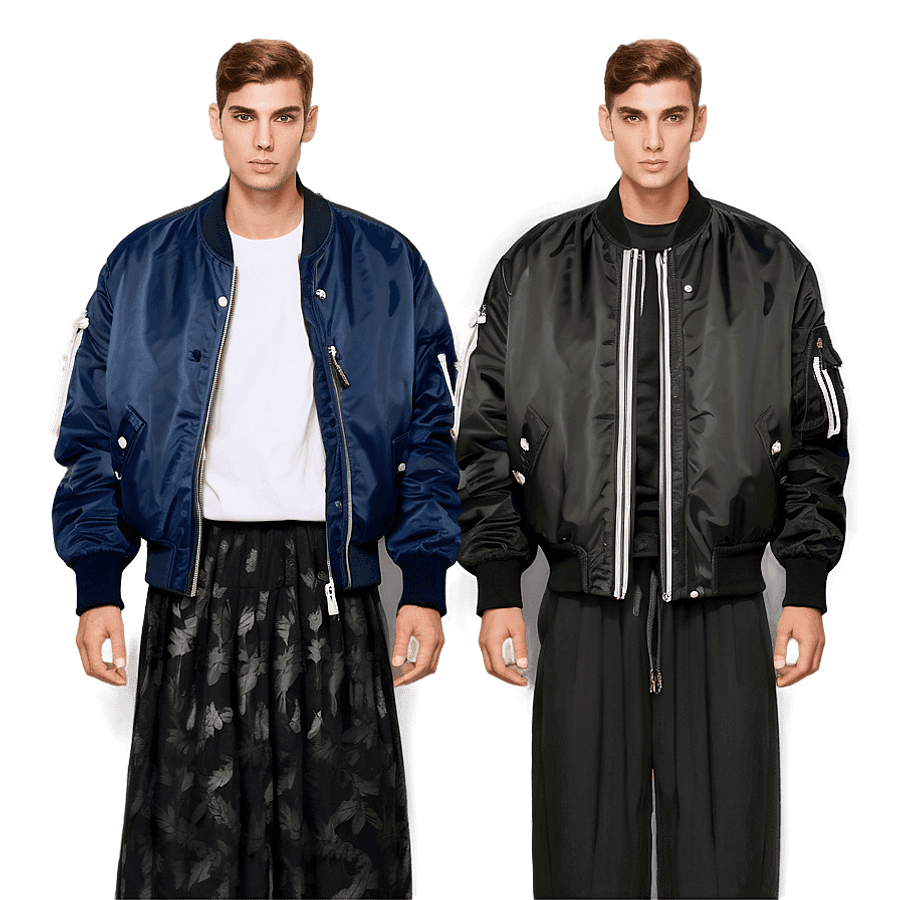 Oversized Fashion Bomber PNG 93