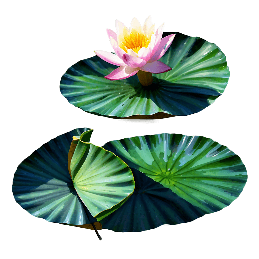 Water Lily Watercolor PNG afh