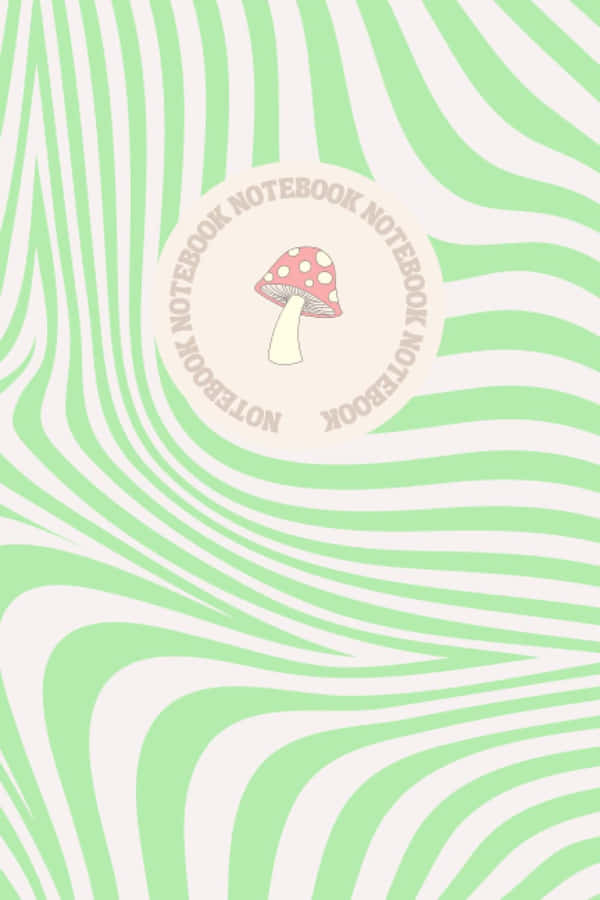 Capa de Caderno de Cogumelo Pastel