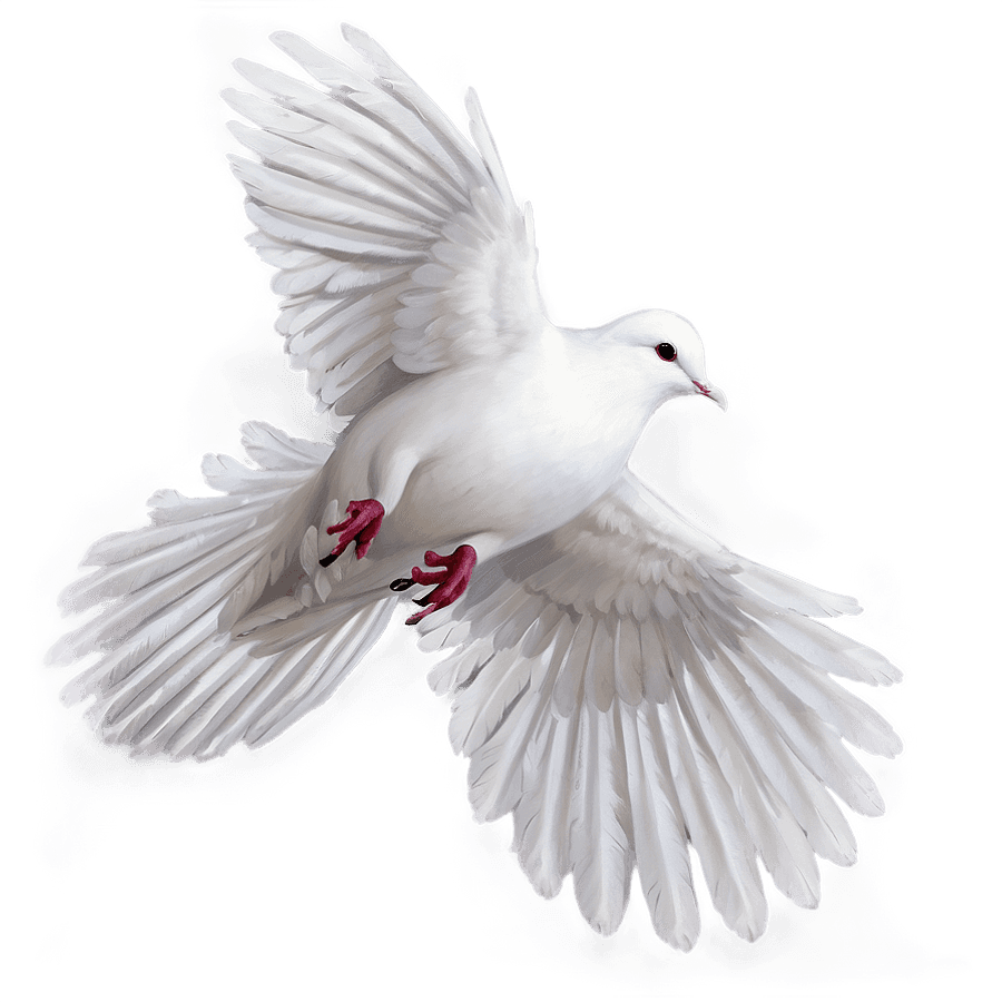White Dove in the Light PNG 7