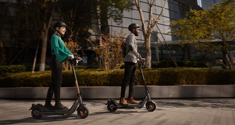 Bildeiner Rollerfahrt in der Stadt