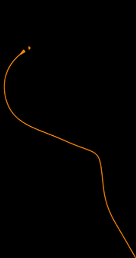 Abstract Orange Line Art