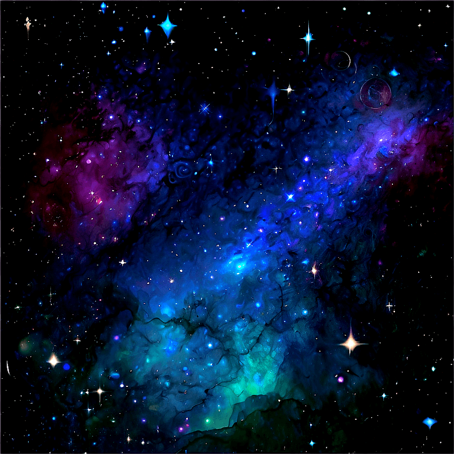 Cosmic Stars Field PNG qub